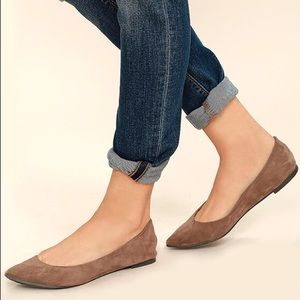 Suede flats